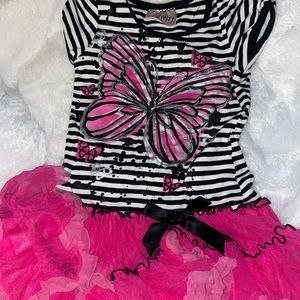 Girls size 5 pink tutu dress